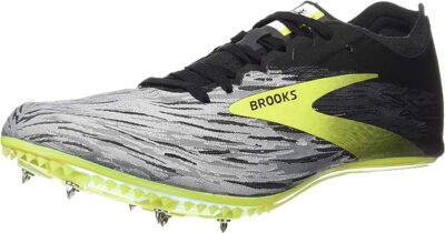 

Мужские гусеничные шиповки Brooks QW-K v4, черный/серый/Nightlife, 12 D, средний размер США, Black/grey/nightlife