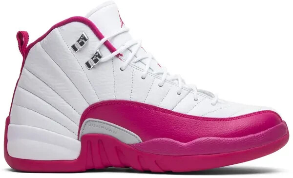 Nike Air Jordan 12 Retro Dynamic Pink White 510815-109 GS Size 9Y New