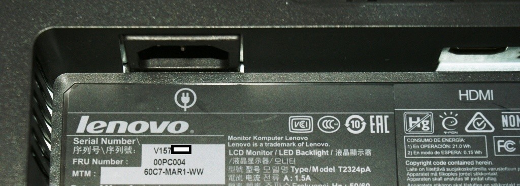 Lenovo ThinkVision T2324p - LED Monitor - Full HD (1080p)  (HDMI) 23