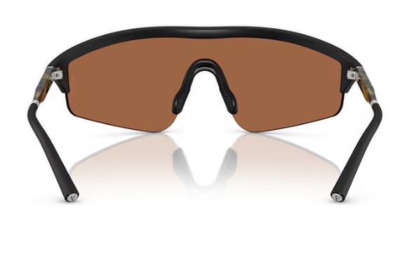 Pre-owned Oliver Peoples 0ov5560s R-7 700153 Semi Matte Black Clay Shield Men's Sunglasses In Orange