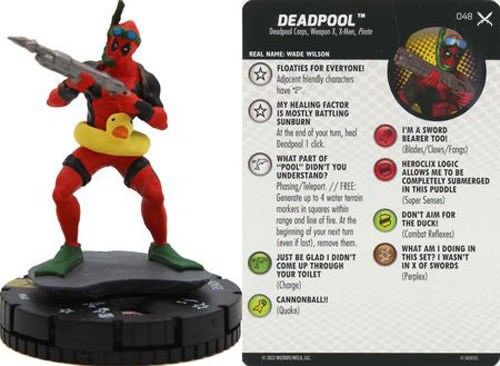 Marvel Heroclix X-Men X of Swords Super Rare : Deadpool - 048