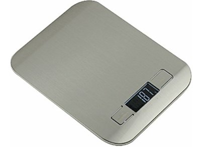 G&G KI-W 5000g/1g Küchenwaage Edelstahl Digital-Waage Briefwaage AAA Batterien