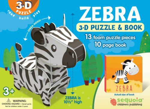 Zebra : Wildlife 3D Puzzle and Book by Kathy Broderick (2018, Prepack ...