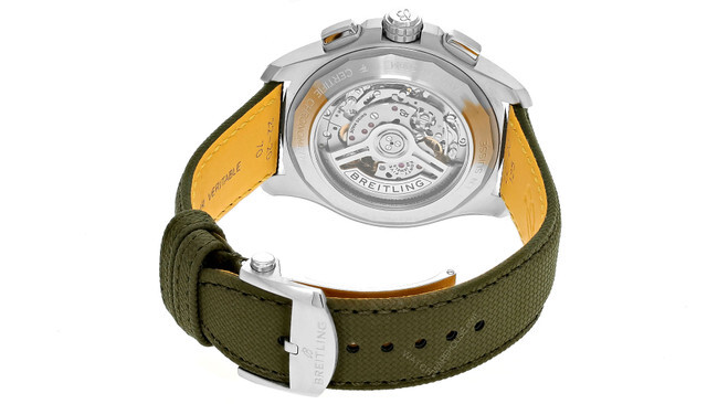 Pre-owned Breitling Avenger B01 Chrono 44mm Green Dial Men's Watch Ab0147101l1x1