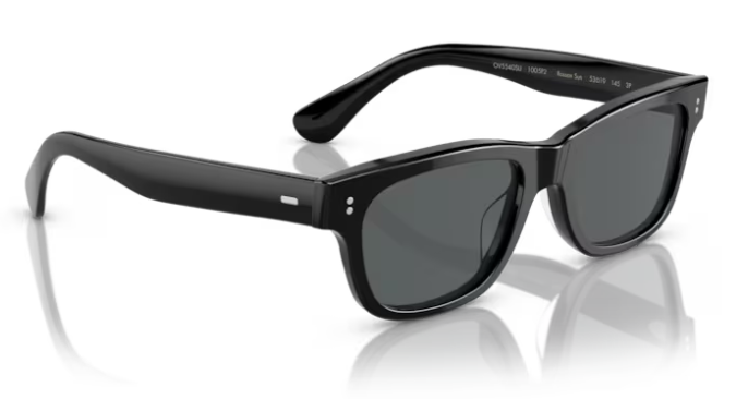 Pre-owned Oliver Peoples Rosson Sun 5540su 1005p2 Black/grey Polarized Men's Sunglasses In Gray