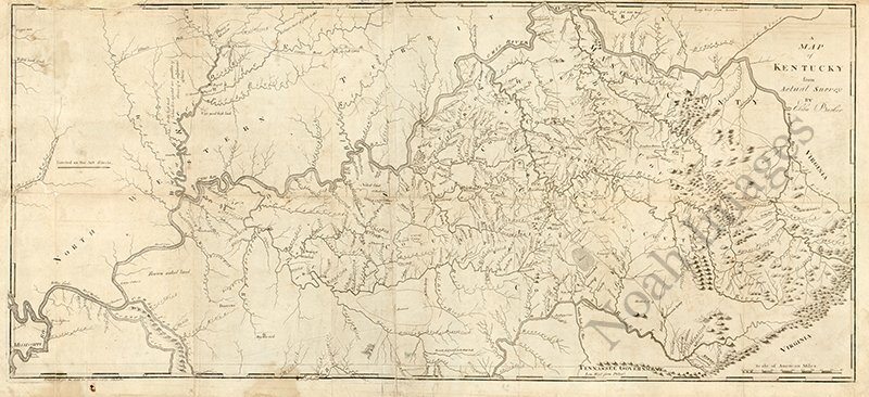 Survey Map of Kentucky 16x33