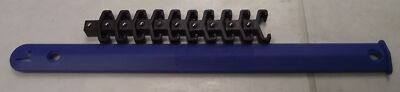 Armstrong 16-837 3/8'' Drive Socket Rail Blue 10'' 10 Positions USA