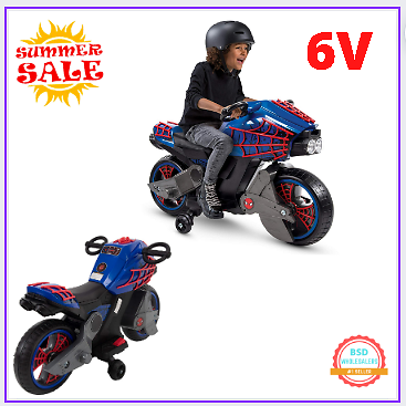 spiderman battery powered motorcycle
