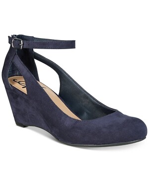 American Rag Miley Chop Out Wedges Navy Size: 6M 636206969263 | eBay