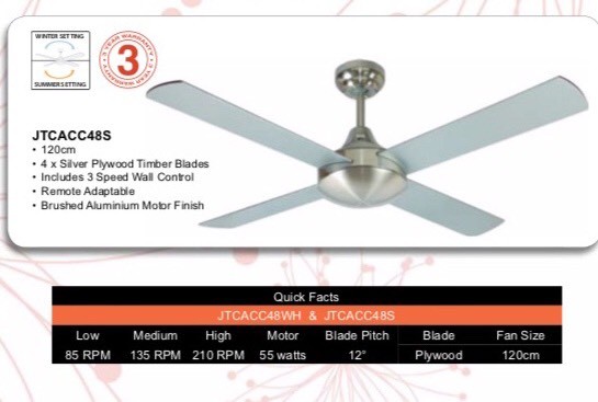 3 Ceiling Fans New 100 115 Or All 315 Air