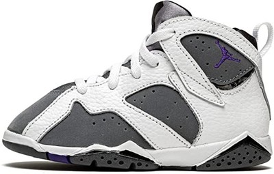 

Кроссовки Jordan 7 Retro BT Flint White/Varsity Purple для малышей (DJ2776 100) —