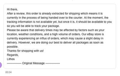 Item photo(s) from verified buyer