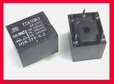 50pcs 5pins 24V HJR-3FF-S-Z 24VDC 10A T73 Relay