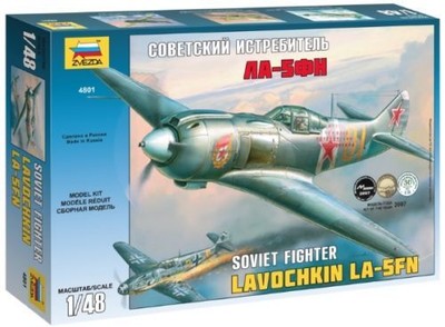 Zvezda Airplane 4801	La-5 FN Soviet Fighter 1/48 Original