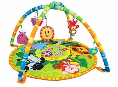 winfun Spielmatte Dschungel 70cm Durchmesser Babymatte Spielzeug Spielspaß BWARE