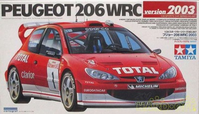 Tamiya 1/24 Peugeot 206 Wrc 2003 4950344242672 Display Model 24267 Car Truck