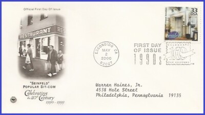 USA5 #3191c ADDR PCS ARTCRAFT FDC   1990s Sienfeld Sitcom Sensation