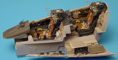 Aires Hobby 1/48 F4J/S Cockpit Juego para Hsg 4160