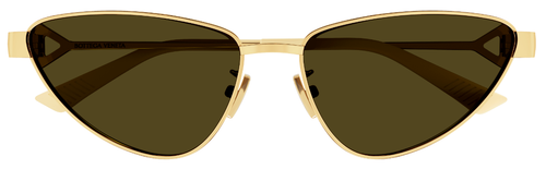 Pre-owned Bottega Veneta Sunglasses Sunglasses Bv1186s-002 Cat Eye - Gold - Brown