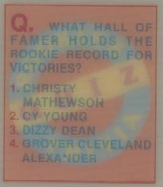 1986 Sportflics Rookies - Grover Alexander #25