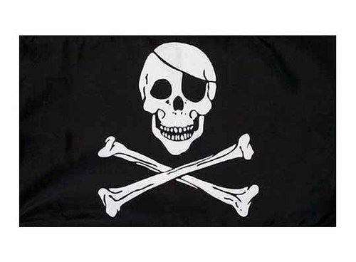 One Piece Sabo Pirate Flag Clear Chopsticks - Anime Themed 9.1 Inch Blue Utensils