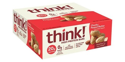 Think Thin Chunky Peanut Butter - Коробка 10 Батончиков Коробка