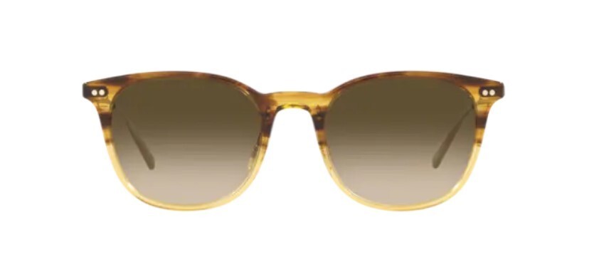Pre-owned Oliver Peoples 0ov5482s Gerardo 170385 Brown/chrome Olive Men's Sunglasses In Green