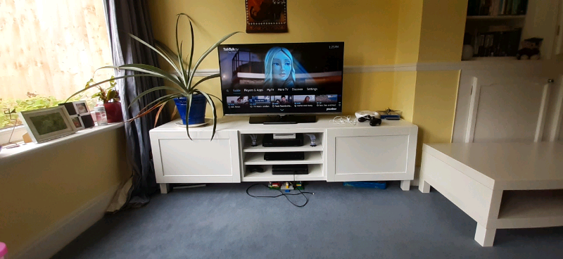 Ikea Tv Bench Unit Besta White Vgc In Woodford Green