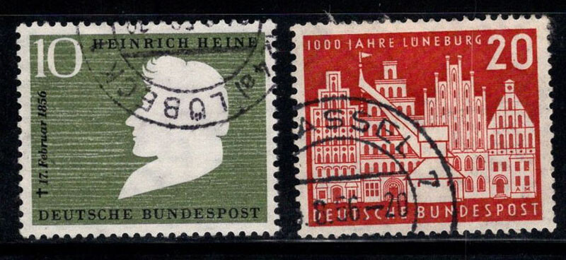 Allemagne Bund 1956 Mi. 229-230 OblitÃ©RÃ© 100% Heine, Mahlau