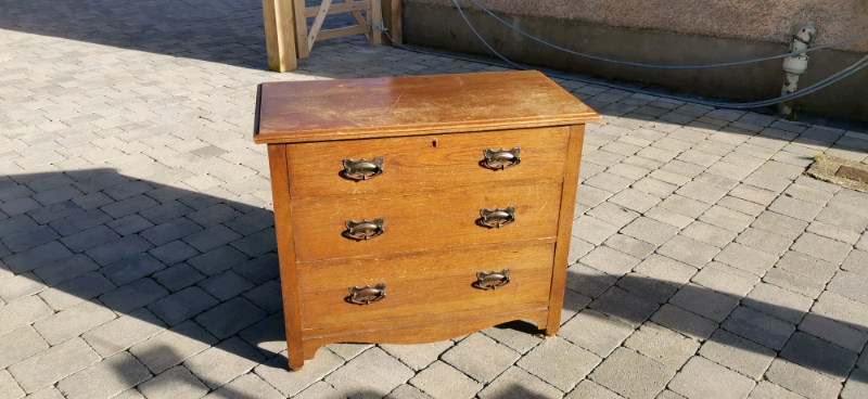 solid wood drawer unit