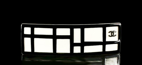 Jeweled French Barrette Set Simulated Gemstone Inlay  display picture 1
