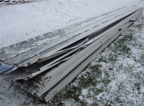 77 Sheets Barn Tin Corrugated Rustic Architectural Salvage 24'9