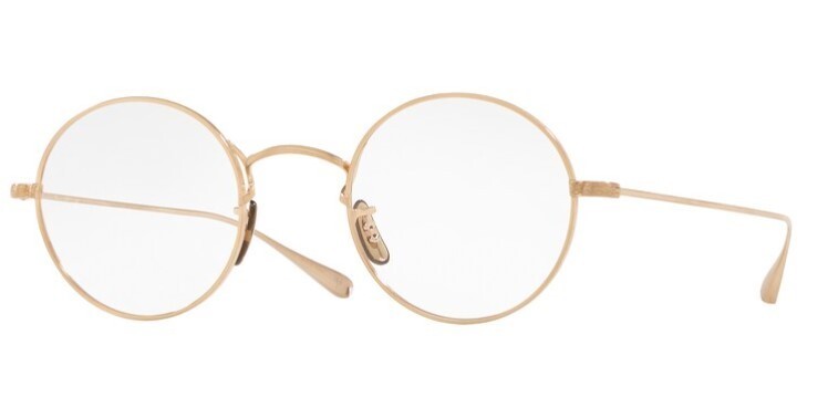 Pre-owned Oliver Peoples 0ov7972t Mcclory Bg Brushed Gold Round Unisex Eyeglasses In Clear