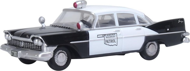Oxford 87ps59001 Plymouth Savoy Sedan Oklahoma Highway Patrol 1/87
