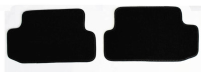 NEW! BLACK Carpet  Floor Mats 2016-2024 Camaro Rear - Pair - Rubber Backing