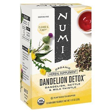 Numi Teas Детокс-чай с одуванчиком 16 пакетиков в коробке