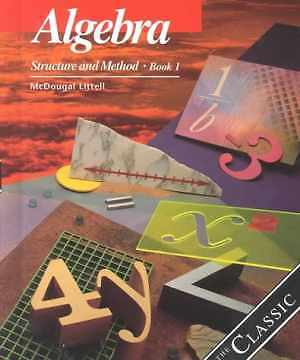 Algebra: Structure and Method, Book 1 - Hardcover, by Richard G. Brown; - Good