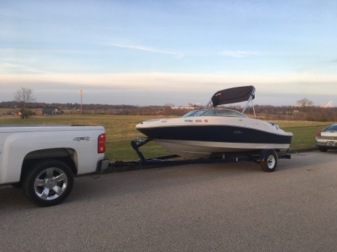 2007 Searay 185 Sport with trailer
