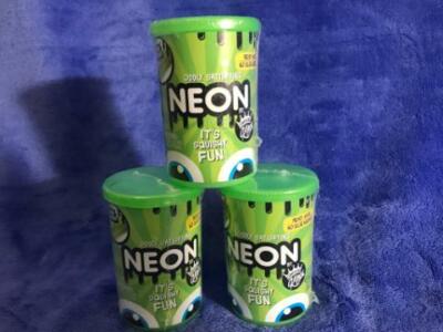 NEW 3 Count Compound Kings Green Neon Slime Super Stretchy Non Toxic Slime 