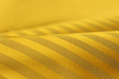 100%silk Gold Mustard Stripe Silk Fabric Per Half Yard F298