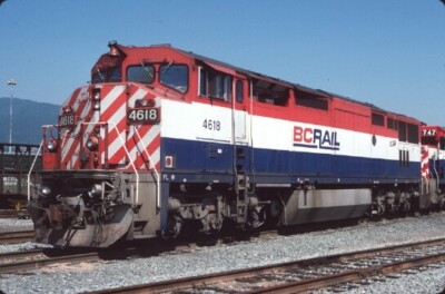 BCR 4618 C40-8M N VANCOUVER BC (BRITISH COLUMBIA) ORIGINAL SLIDE 08-13-94 T2-7