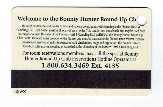 PIONEER CLUB Casino PLAYERS Card Slot Club GAMBLING HALL Laughlin NV - VEGAS VIC