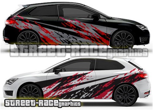 Seat Leon Fr Cupra Rally 008 Grunge Mud Splatter Graphics Stickers Decals Vinyl Ebay