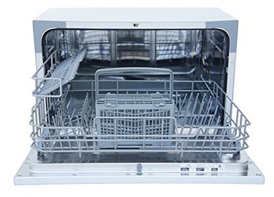 SPT SD-2225DW Countertop Dishwasher with Delay Start & LED White White