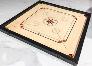 Karambol Indonesian Board Game Carrom Board With Free Accessories
