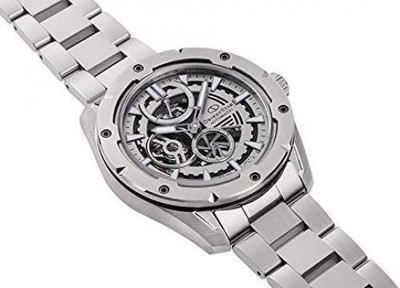 Pre-owned Orient Star Rk-av0a02s Men&39;s Silver Automatic Watch Avant Garde Skeleton Spo
