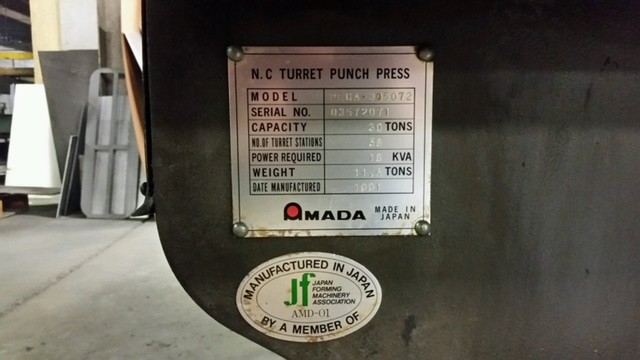 Amada Pega 357 CNC Turret Punch w/ tooling and wilson Tool grinder