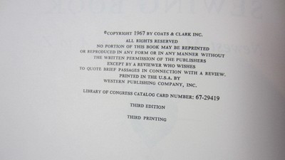 HB, 1967, Coats & Clark's Sewing Book, Newest Methods from A to Z