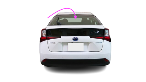 Toyota Prius 2016-2022 Lower Tailgate Window Glass – Tinted, Heated, With Glue 6 thumbnail image