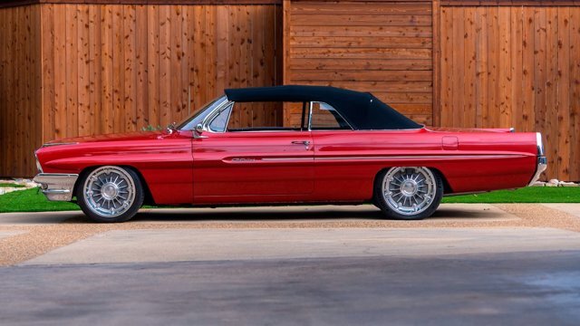 Owner 1961 Pontiac Catalina Convertible LS3 Restomod 1111 Miles Fire Red Effect Conver